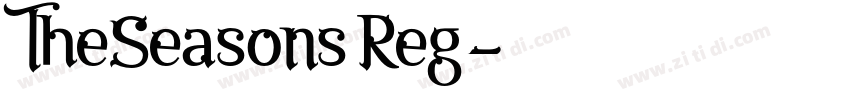 TheSeasons Reg字体转换